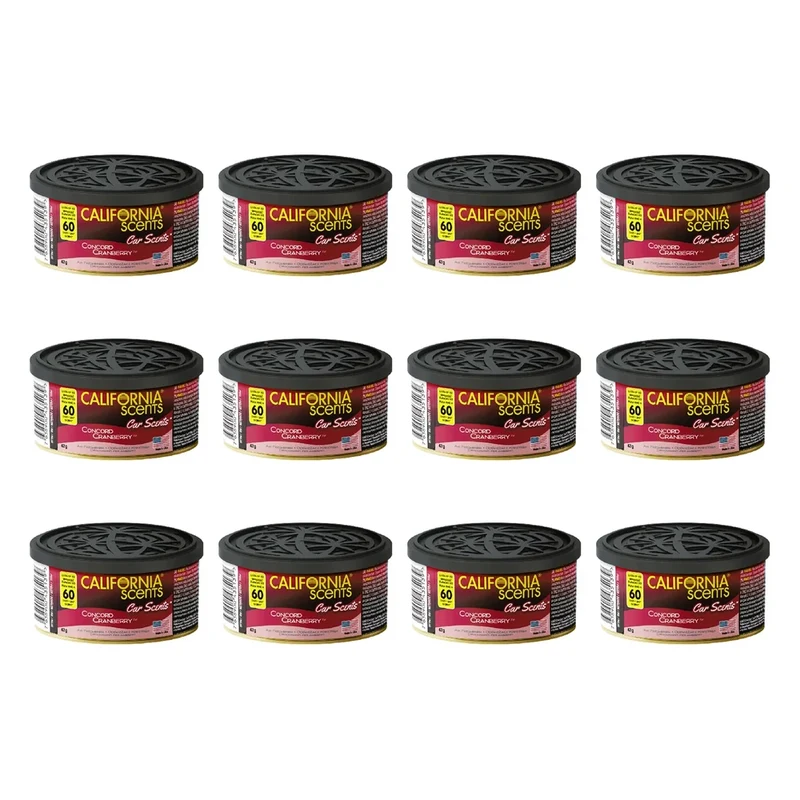 California Scents Concord Cranberry - brusnicová vôňa do auta - 42 g - 12ks balíček
