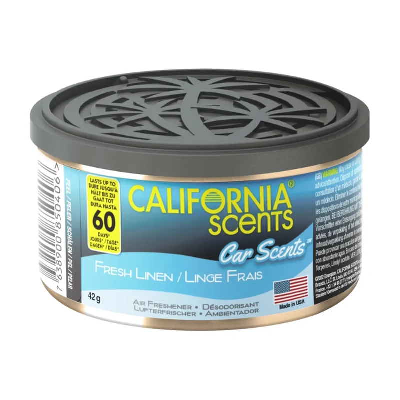 California Scents Fresh Linen - čerstvá bielizeň vôňa do auta - 42 g
