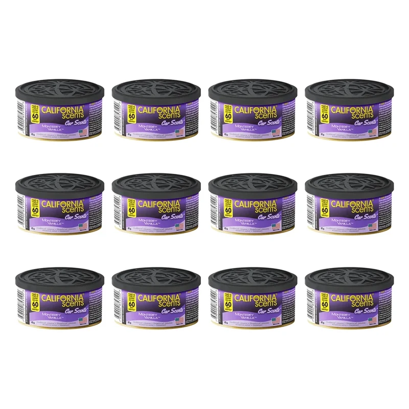 California Scents Monterey Vanilla - vanilková vôňa do auta - 42 g - 12ks balíček
